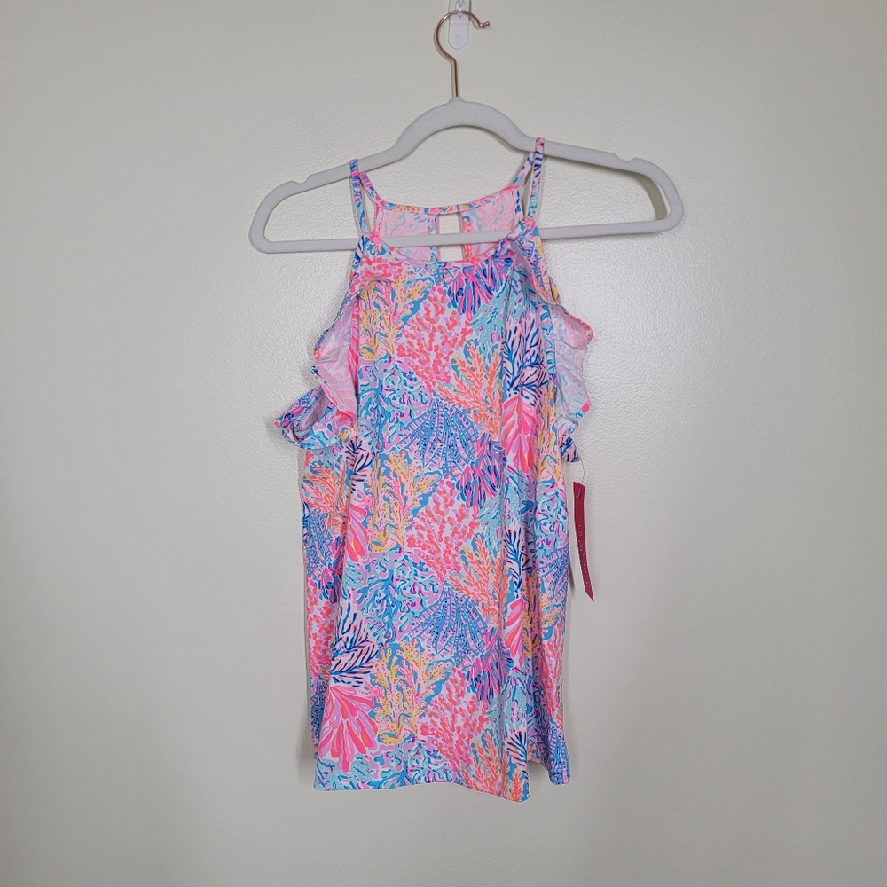 NWT Lilly Pulitzer Billie Top Multi Splashdance Medium - Picture 3 of 6